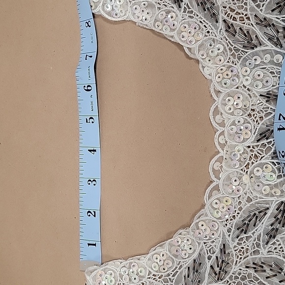 Vintage Beaded and Sequin Shawl / Collar - Picture 8 of 10